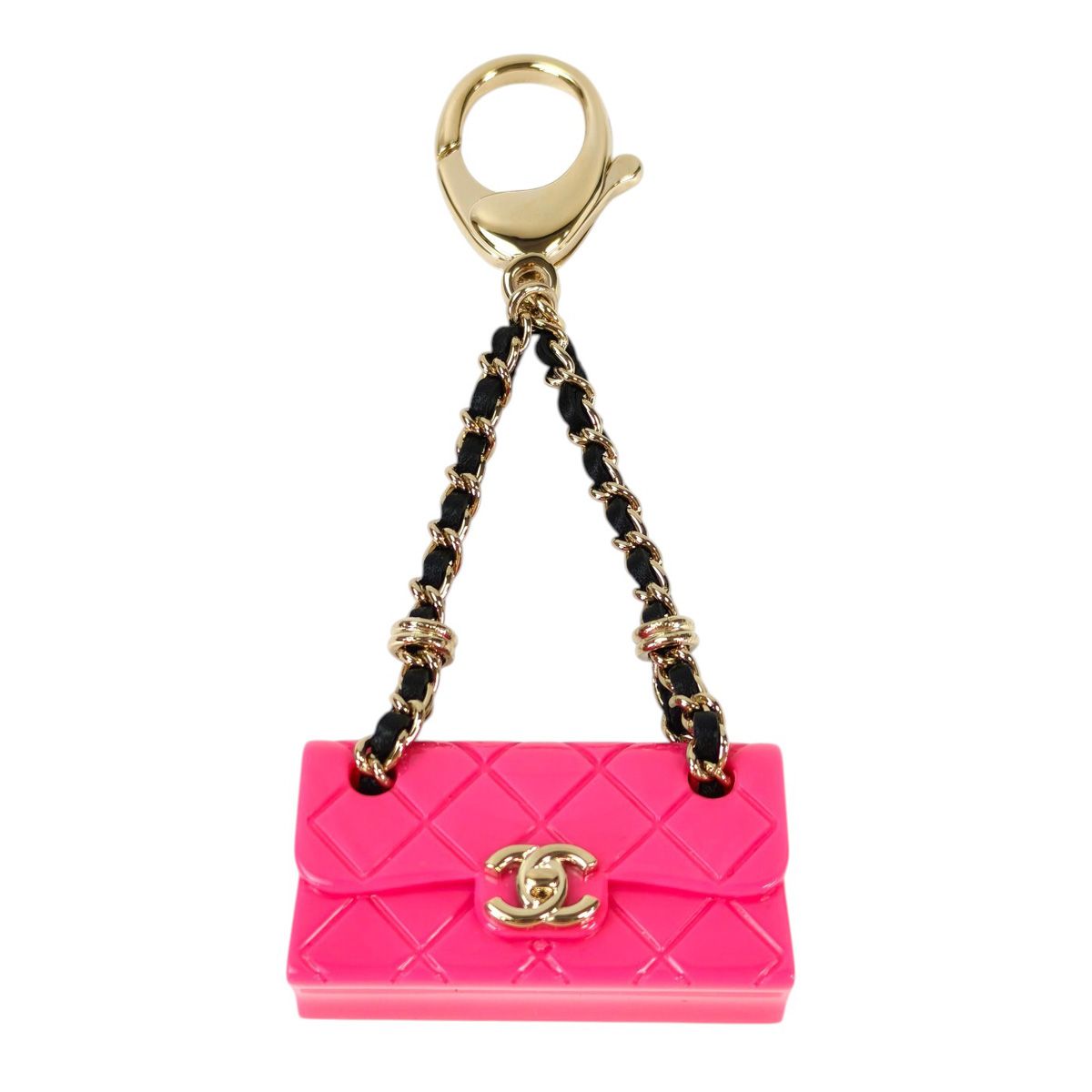 CHANEL シャネル マトラッセチェーン チャーム B23C ピンク 管理番号：11379