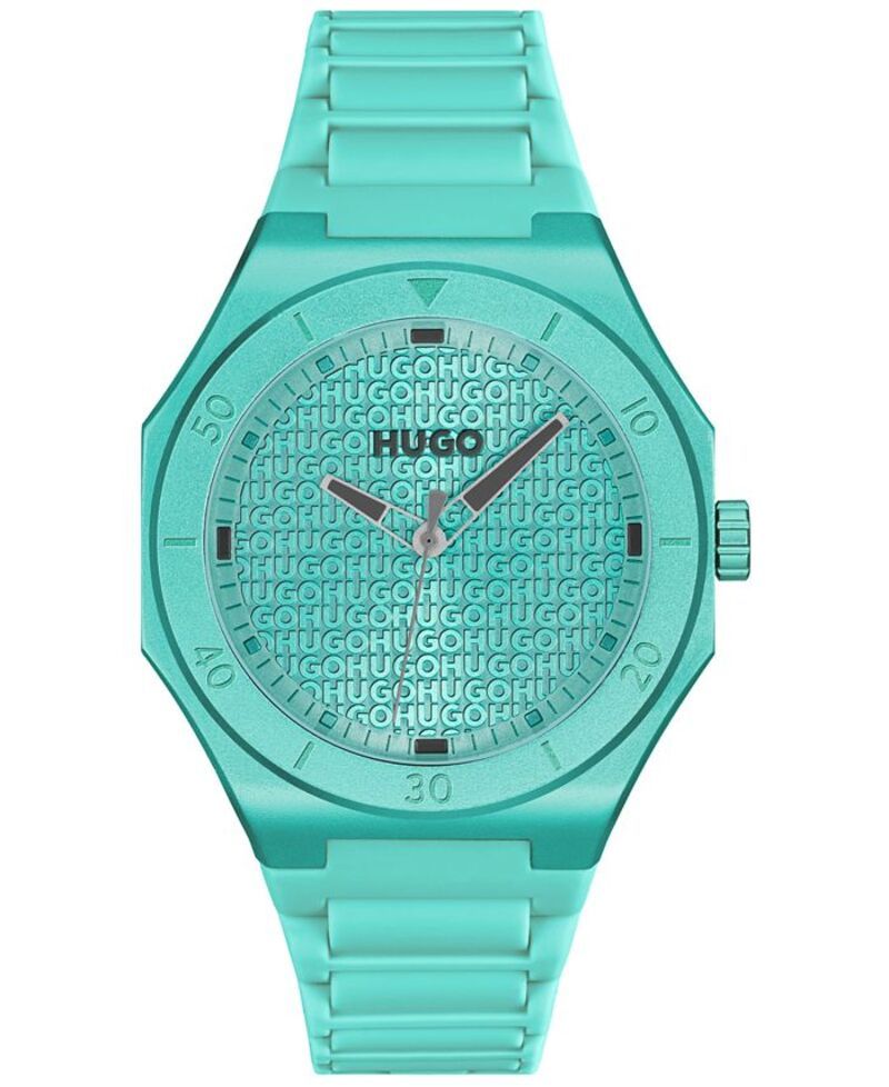 ヒューゴボス メンズ アクセサリー 腕時計 Hugo Boss Mens Grail Light Quartz Green Silicone Watch 42mm Green グリーン