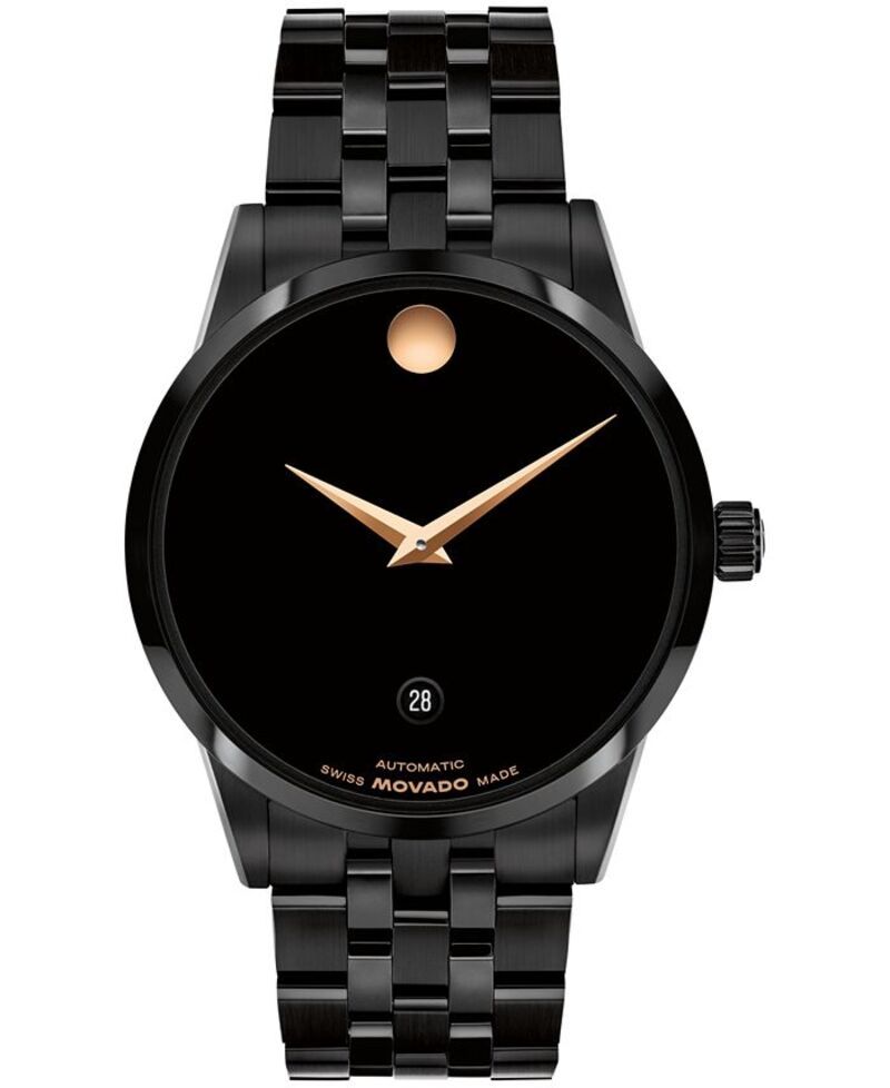 モバド メンズ アクセサリー 腕時計 Movado Mens Museum Classic Swiss Automatic Black PVD Watch 40mm Black ブラック