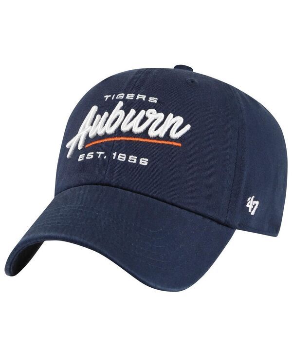 47 ブランド レディース アクセサリー 帽子 47 Brand Womens Navy Auburn Tigersidney Clean Up Adjustable Hat Navy ネイビー