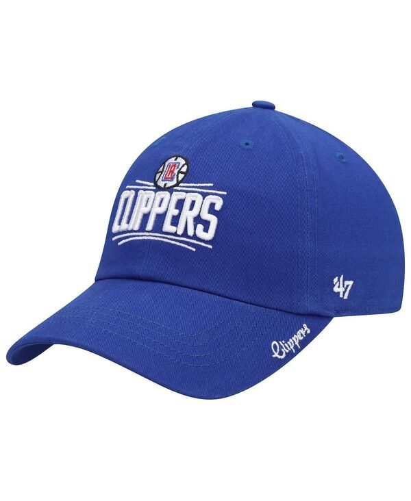 47 ブランド レディース アクセサリー 帽子 ロゴ 47 Brand Womens 47 Royala Clippers Miata Clean Up Logo Adjustable Hat Royal