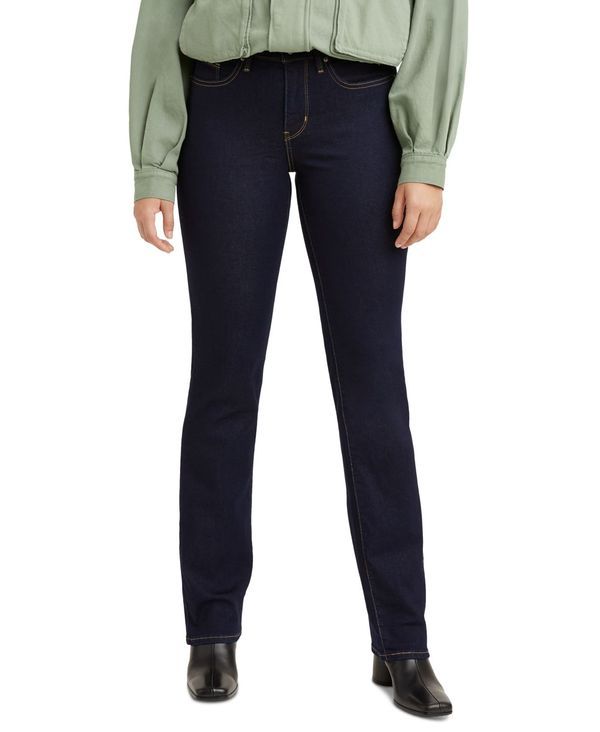 リーバイス レディース ボトムス デニムパンツ ストレート ジーンズ Levis 314 Shaping Slimming Straight Leg Mid Rise Jeans Darkest Sky
