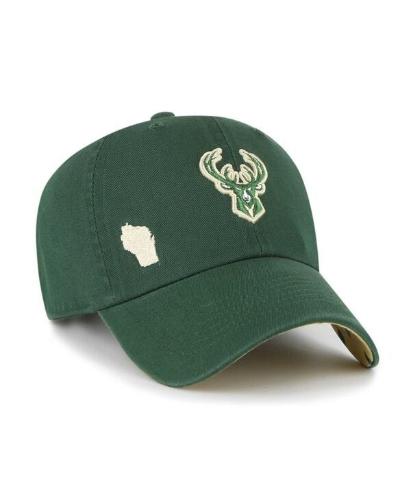 47 ブランド レディース アクセサリー 帽子 47 Brand Womens Hunter Green Milwaukee Bucks Confetti Undervisor Clean Up Adjustable Hat Hunter Green グリーン