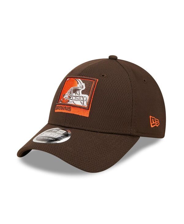 ニューエラ メンズ アクセサリー 帽子 New Era Mens Brown Cleveland Browns Framed AF 9FORTY Snapback Hat Brown ブラウン