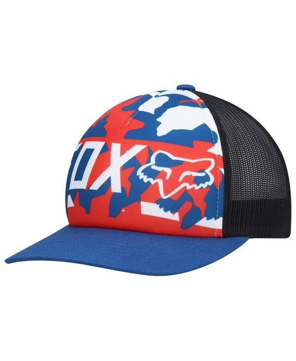 フォックス メンズ アクセサリー 帽子 Fox Mens Royal Black Red White and True Snapback Hat Royal Black Red White ホワイト