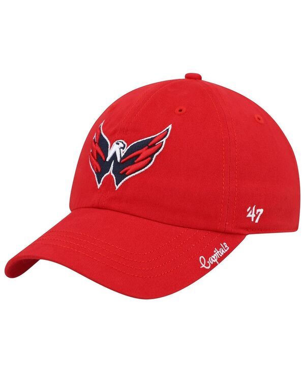 47 ブランド レディース アクセサリー 帽子 キャップ 47 Brand Womens Red Washington Capitals Teamiata Clean Up Adjustable Hat Red レッド
