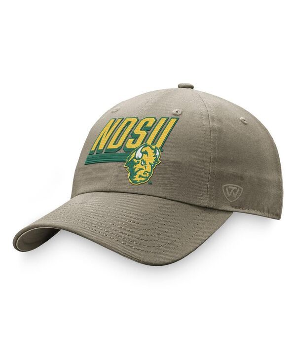 トップオブザワールド メンズ アクセサリー 帽子 Top of the World Mens Khaki NDSU Bison Slice Adjustable Hat Khaki カーキ