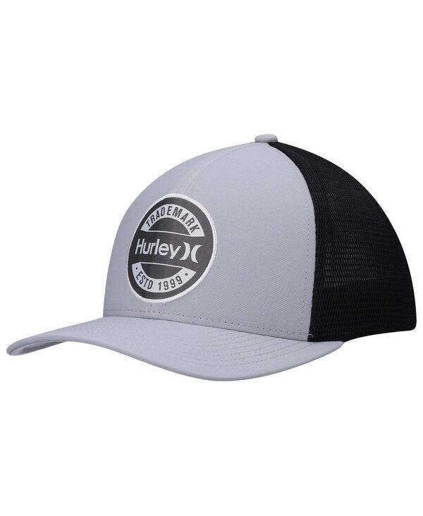 ハーレー メンズ アクセサリー 帽子 Hurley Mens Gray Charter Trucker Snapback Hat Gray グレー