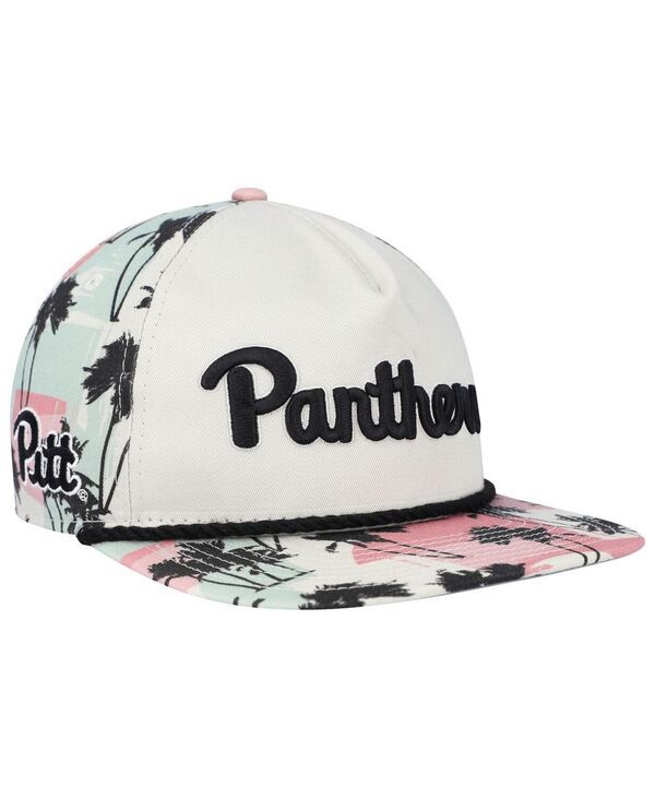 ニューエラ メンズ アクセサリー 帽子 New Era Mens Cream Pitt Panthers High Tide Golfer Snapback Hat Cream クリーム
