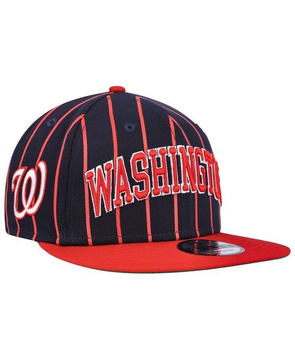ニューエラ メンズ アクセサリー 帽子 New Era Mens Navy Red Washington Nationals City Arch 9FIFTY Snapback Hat Navy Red ネイビー