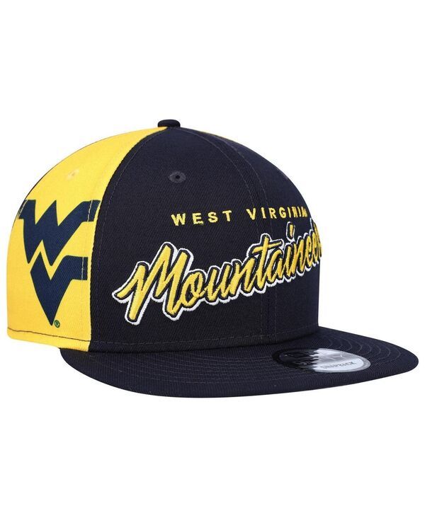 ニューエラ メンズ アクセサリー 帽子 New Era Mens Navy West Virginia Mountaineers Outright 9FIFTY Snapback Hat Navy ネイビー