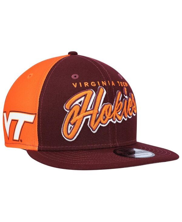 ニューエラ メンズ アクセサリー 帽子 New Era Mens Maroon Virginia Tech Hokies Outright 9FIFTY Snapback Hat Maroon マルーン