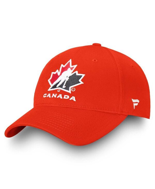 ファナティクス メンズ アクセサリー 帽子 Fanatics Mens Red Hockey Canada Core Adjustable Hat Red レッド