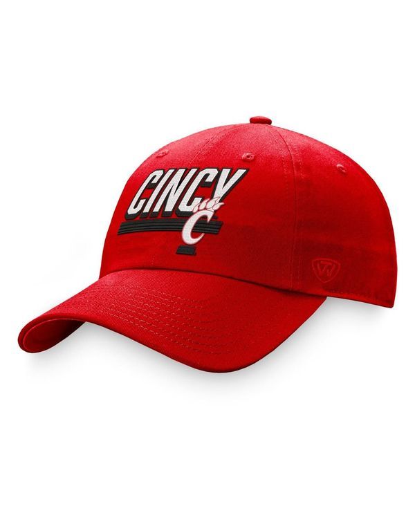 トップオブザワールド メンズ アクセサリー 帽子 Top of the World Mens Red Cincinnati Bearcats Slice Adjustable Hat Red レッド