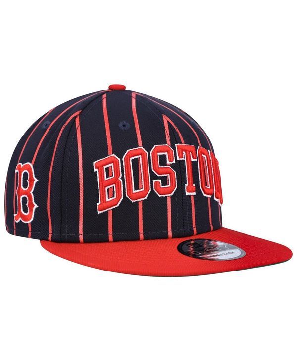ニューエラ メンズ アクセサリー 帽子 New Era Mens Navy Red Boston Red Sox City Arch 9Fifty Snapback Hat Navy Red ネイビー