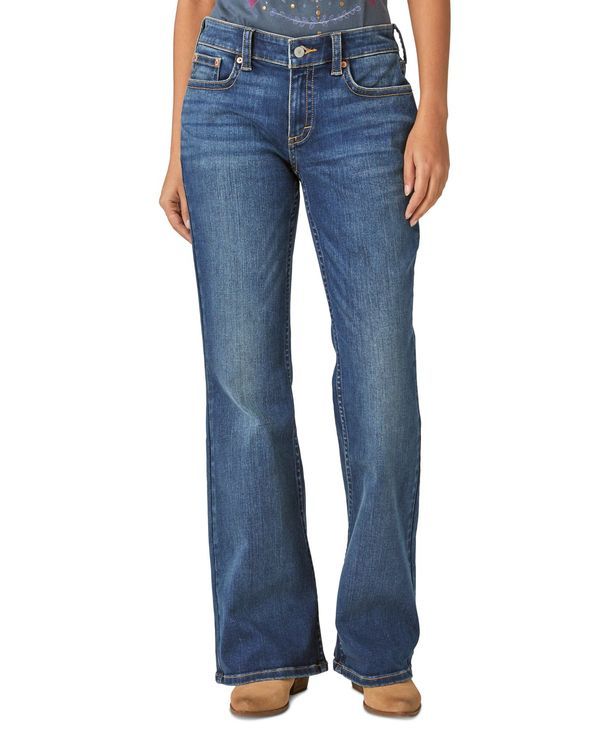 ラッキーブランド レディース ボトムス デニムパンツ ローライズ ジーンズ Lucky Brand Womens Low Rise FlapPocket Flared Jeans Lightyear