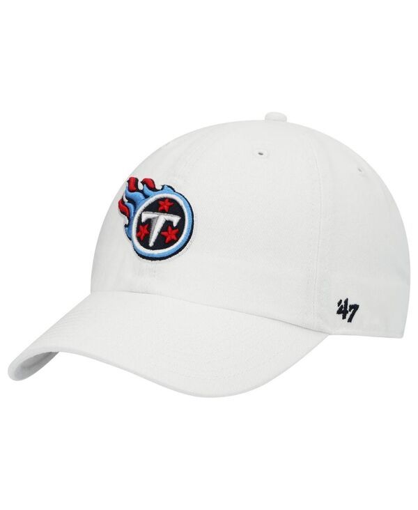 47 ブランド メンズ アクセサリー 帽子 47 Brand Mens 47 White Tennessee Titans Clean Up Adjustable Hat White ホワイト