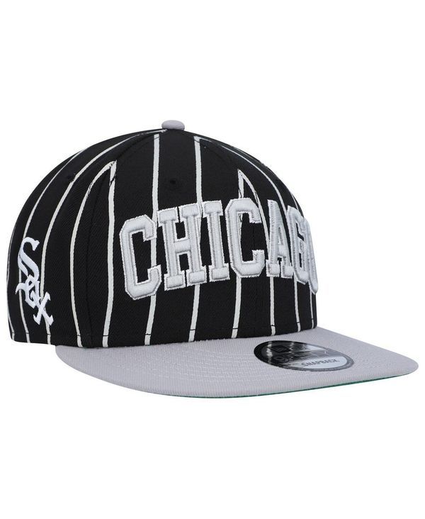 ニューエラ メンズ アクセサリー 帽子 New Era Mens Black Gray Chicago White Sox City Arch 9FIFTY Snapback Hat Black Gray ブラック
