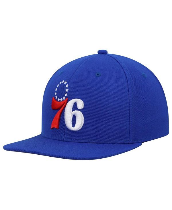 ミッチェルネス メンズ アクセサリー 帽子 Mitchell Ness Mens Royal Philadelphia 76Ers Ground 20 Snapback Hat Royal