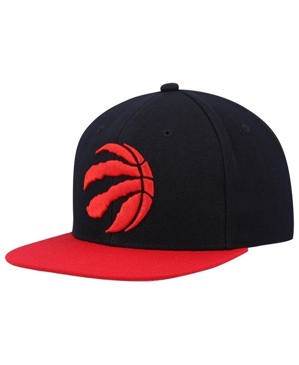 ミッチェルネス メンズ アクセサリー 帽子 Mitchell Ness Mens Black Red Toronto Raptors Team TwoTone 20 Snapback Hat Black Red ブラック