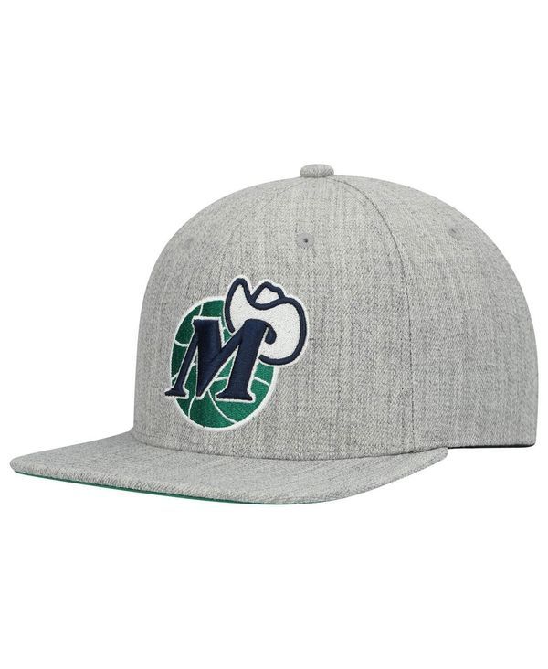 ミッチェルネス メンズ アクセサリー 帽子 Mitchell Ness Mens Heathered Gray Dallas Mavericks Hardwood Classics Team 20 Snapback Hat Heathered Gray グレー