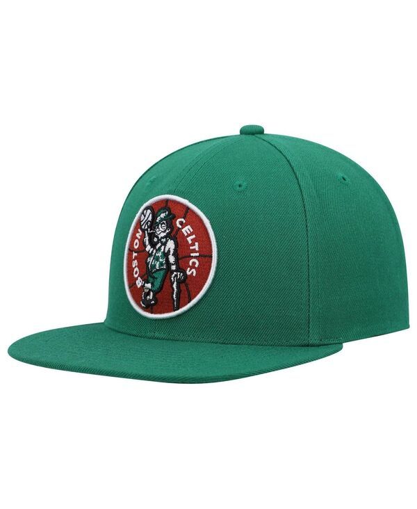 ミッチェルネス メンズ アクセサリー 帽子 Mitchell Ness Mens Kelly Green Boston Celtics Hardwood Classics Team Ground 20 Snapback Hat Kelly Green グリーン