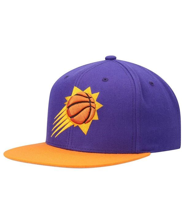 ミッチェルネス メンズ アクセサリー 帽子 Mitchell Ness Mens Purple and Orange Phoenix Suns Team TwoTone 20 Snapback Hat Purple Orange オレンジ