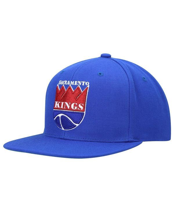 ミッチェルネス メンズ アクセサリー 帽子 Mitchell Ness Mens Blue Sacramento Kings Hardwood Classics Team Ground 20 Snapback Hat Blue ブルー
