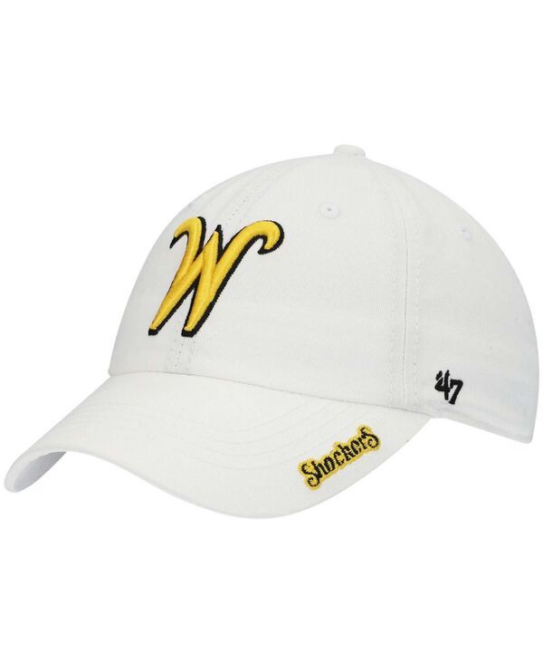 47 ブランド レディース アクセサリー 帽子 47 Brand Womens White Wichita State Shockers Miata Clean Up Adjustable Hat White ホワイト