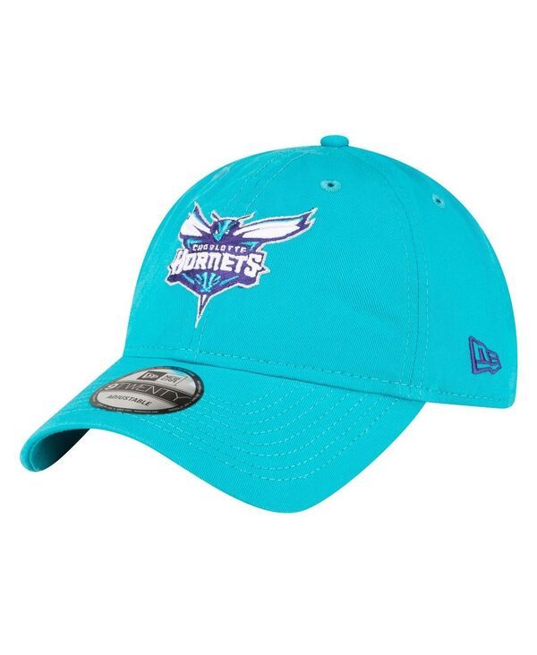 ニューエラ メンズ アクセサリー 帽子 New Era Mens Teal Charlotte Hornets Team 20 9TWENTY Adjustable Hat Teal ティール