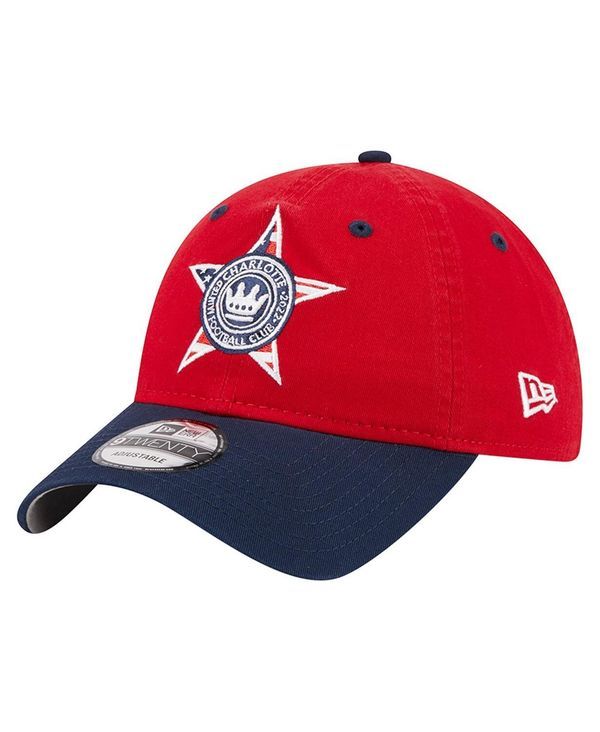 ニューエラ メンズ アクセサリー 帽子 New Era Mens Red Charlotte FC Americana 9TWENTY Adjustable Hat Red レッド