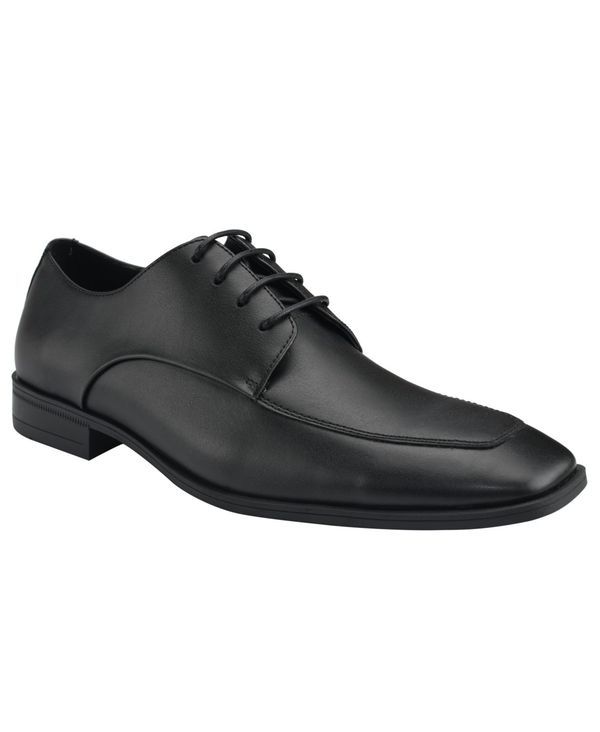 カルバンクライン メンズ シューズ スリッポン・ローファー オックスフォード レース Calvin Klein Mens Malley Lace Up Dress Oxford Black Leather ブラック
