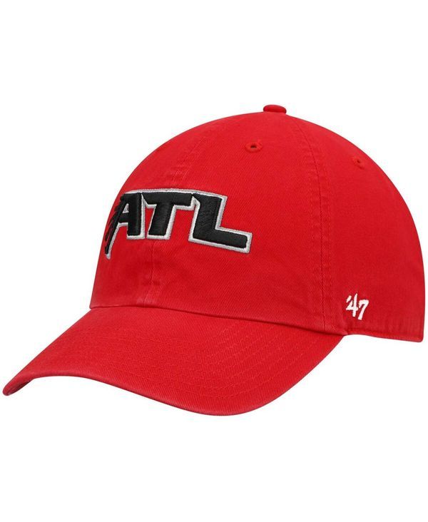 47 ブランド メンズ アクセサリー 帽子 47 Brand Mens Red Atlanta Falcons Clean Up Alternate Adjustable Hat Red レッド