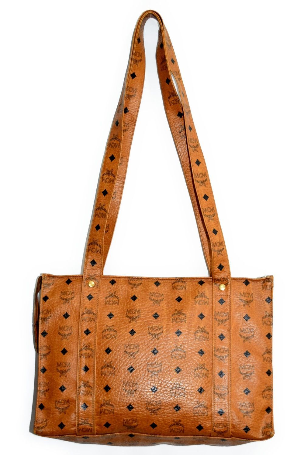 MCM/エムシーエムロゴグラムレザートートバッグ