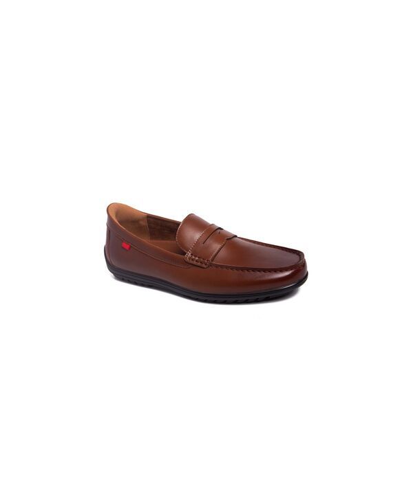 マークジョセフニューヨーク メンズ シューズ スリッポン・ローファー Marc Joseph New York Mens John Street HandsFree Slip On Technology Penny Loafers Cognac napa le