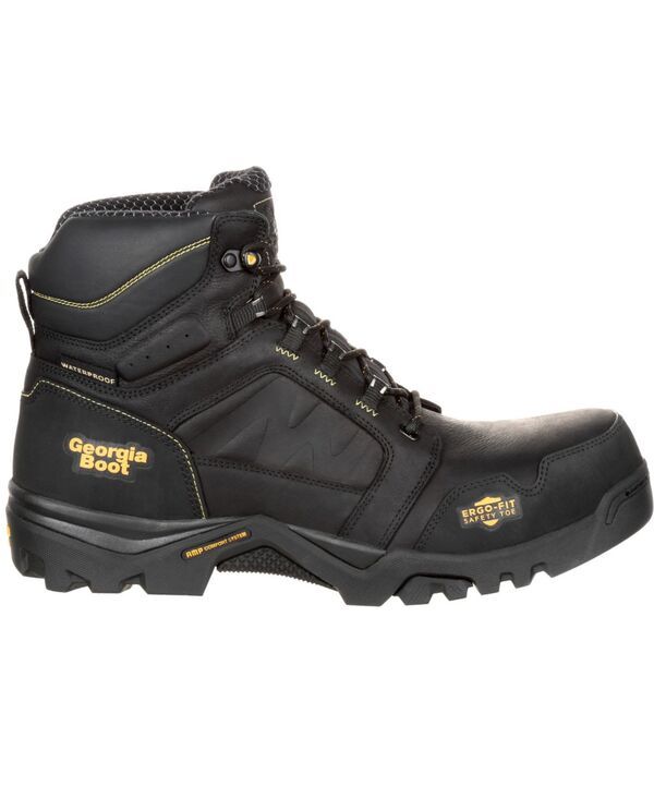ジョージブーツ メンズ シューズ ブーツ・レインブーツ GEORGIA BOOT Mens Amplitude Composite Toe Waterproof Work Boot Black ブラック