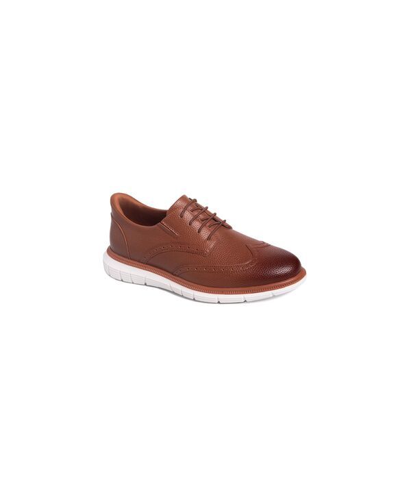 マークジョセフニューヨーク メンズ シューズ オックスフォード ウィングチップ レザー Marc Joseph New York Hill Street HandsFree Slip On Technology Leather Wingtip Oxfords