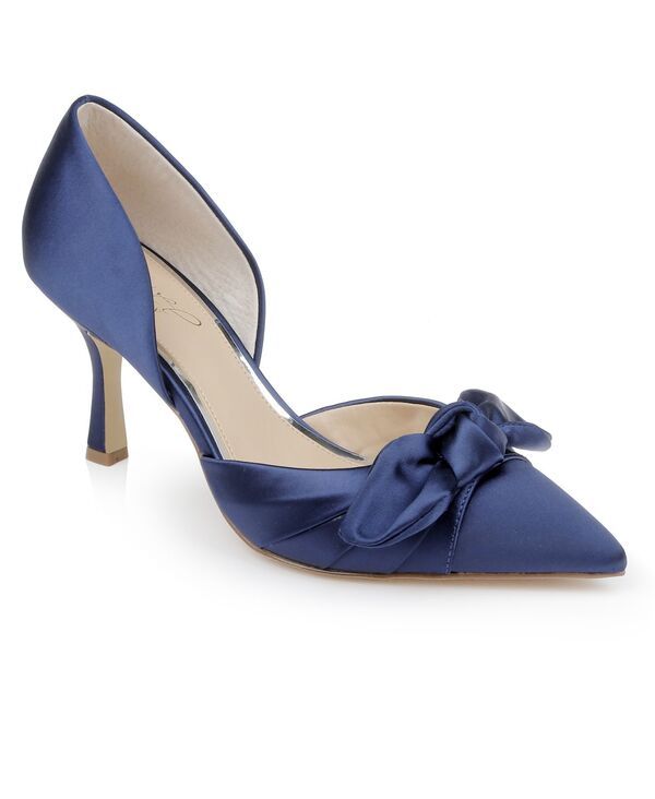 ジュウェルダグレイミシュカ レディース シューズ パンプス Jewel Badgley Mischka Womens Emelia Evening Pumps Navy Satin ネイビー