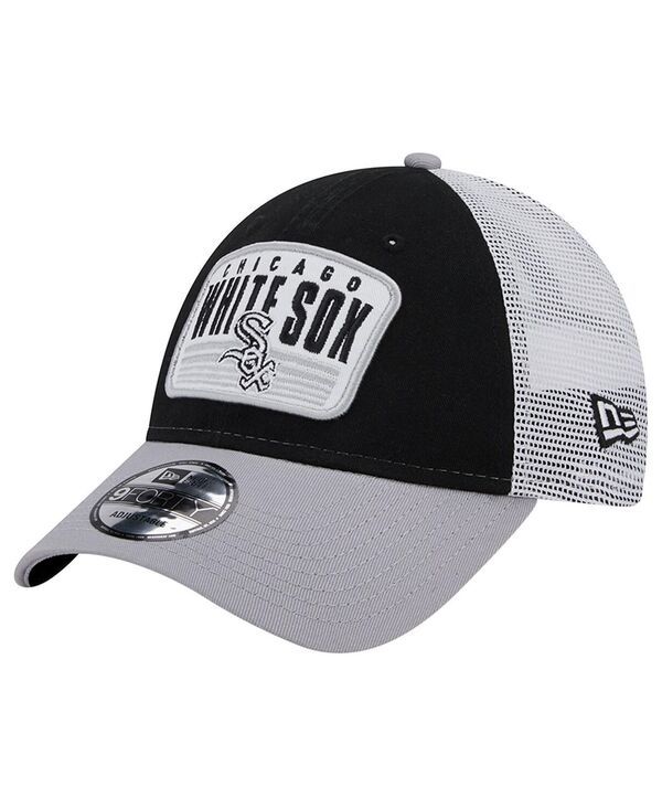 ニューエラ メンズ アクセサリー 帽子 New Era Mens Black Chicago White Sox TwoTone Patch 9FORTY Snapback Hat Black ブラック