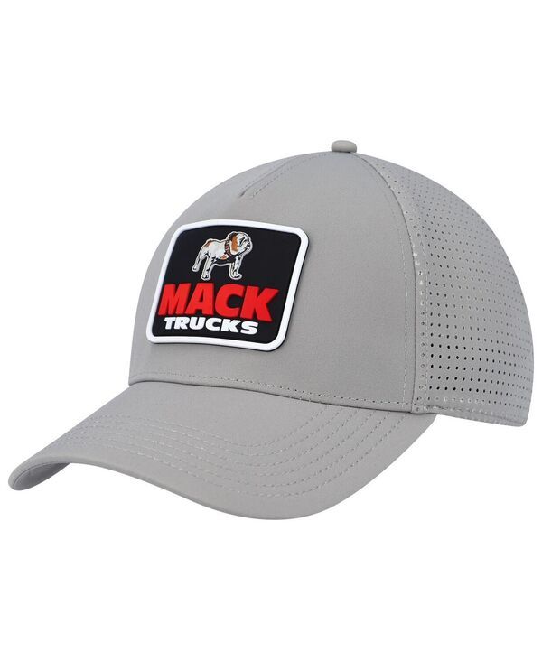 アメリカンニードル メンズ アクセサリー 帽子 American Needle Mens Gray Mack Trucks Super Tech Valin Trucker Snapback Hat Gray グレー