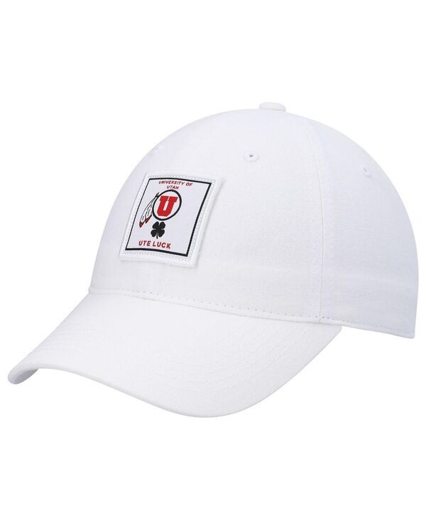 ブラック クローバー メンズ アクセサリー 帽子 Black Clover Mens White Utah Utes Dream Adjustable Hat White ホワイト