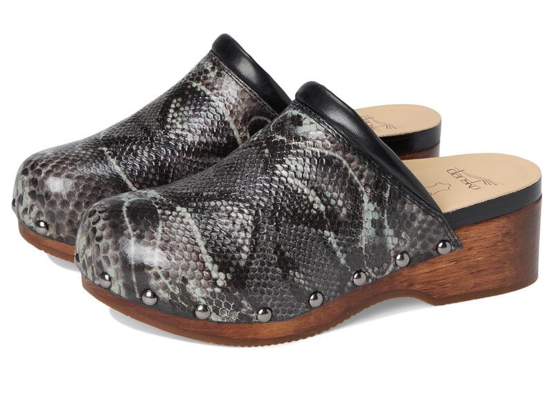 ダンスコ レディース シューズ ヒール Dansko Andie Grey Snake グレー