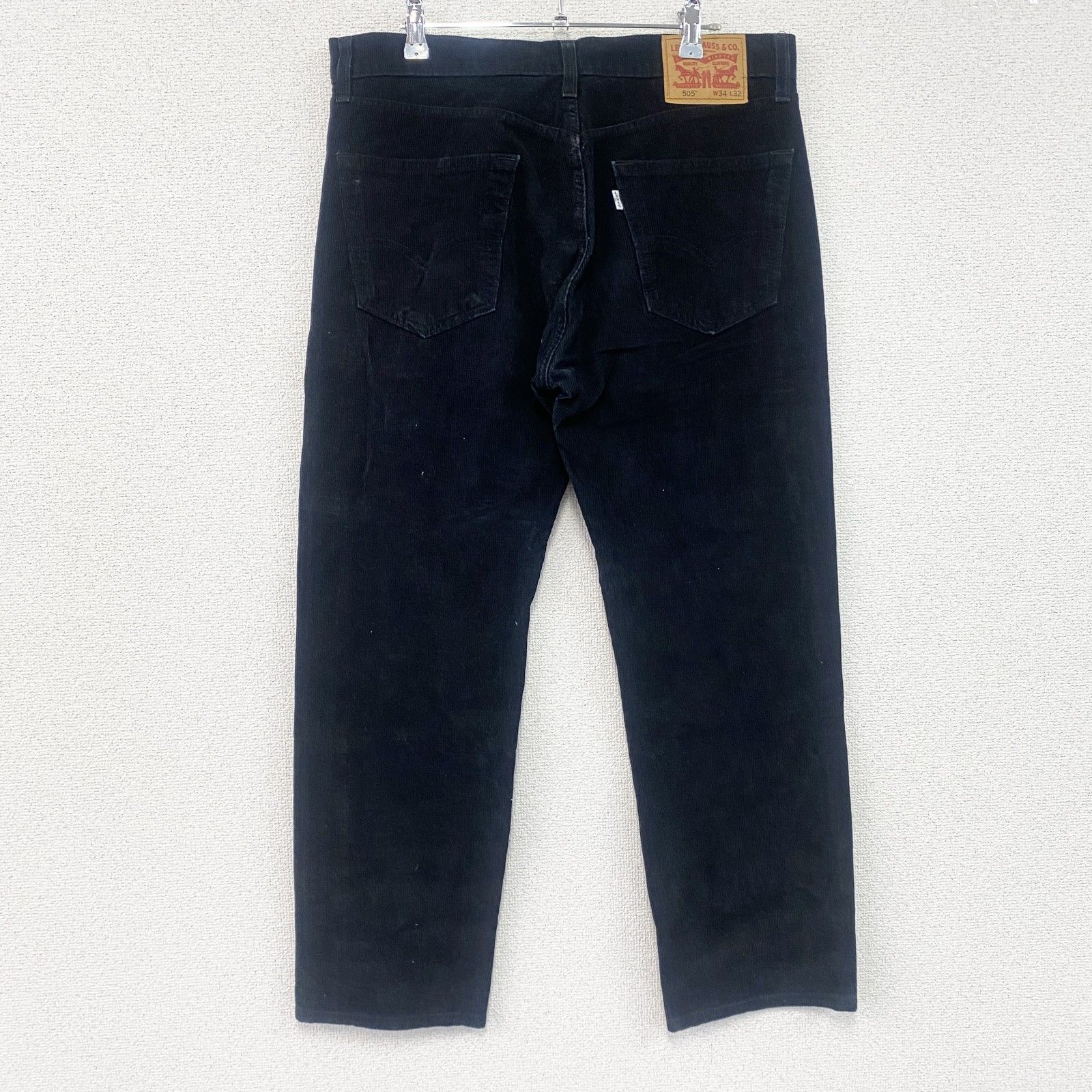 Levi's リーバイス 505 コーデュロイパンツ ジップフライ 黒 ブラック