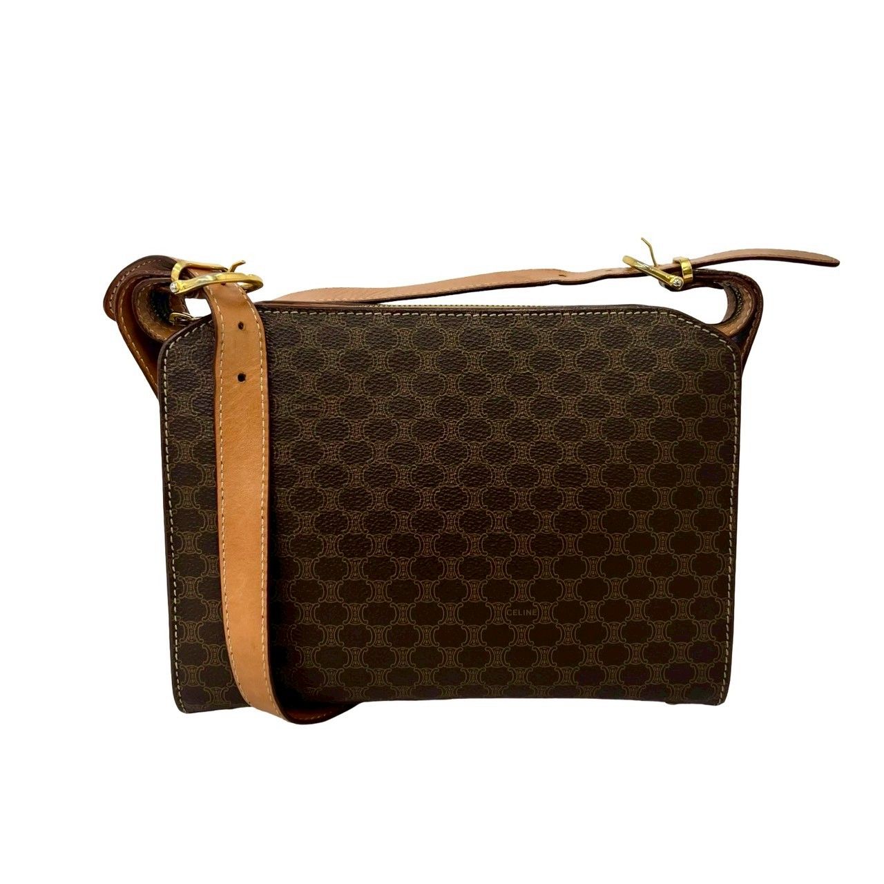 極 美品 CELINE セリーヌ ヴィンテージ マガダム ブラゾン トリオンフ
