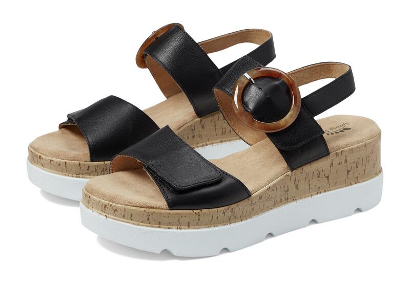 スプリングステップ レディース シューズ ヒール Spring Step Abarah Black ブラック