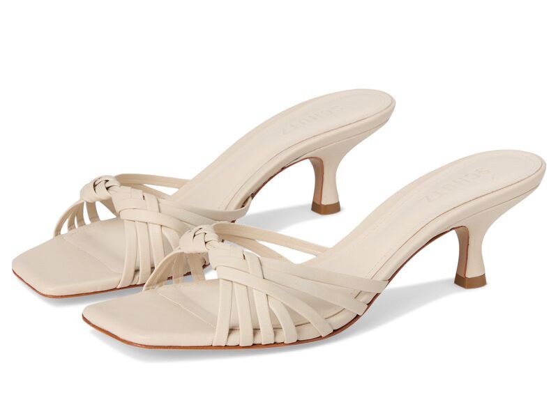 シュッツ レディース シューズ ヒール Schutz Tara Mule Mid Sugar White ホワイト
