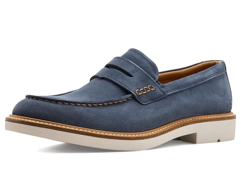 エコー メンズ シューズ スリッポン・ローファー ECCO London Penny Loafer Ombre Suede
