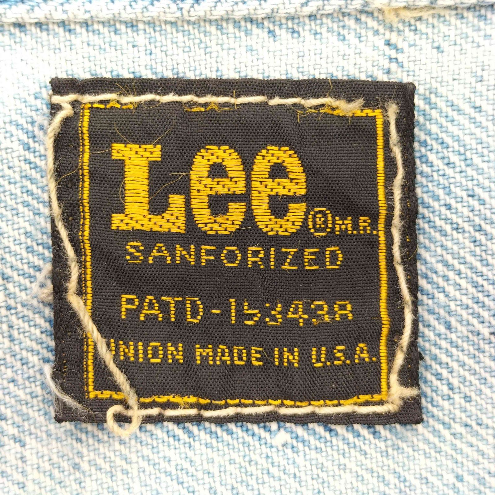 リー Lee 70s USA製 四角黒タグ 後期 101-J PATD-153438 デニム 