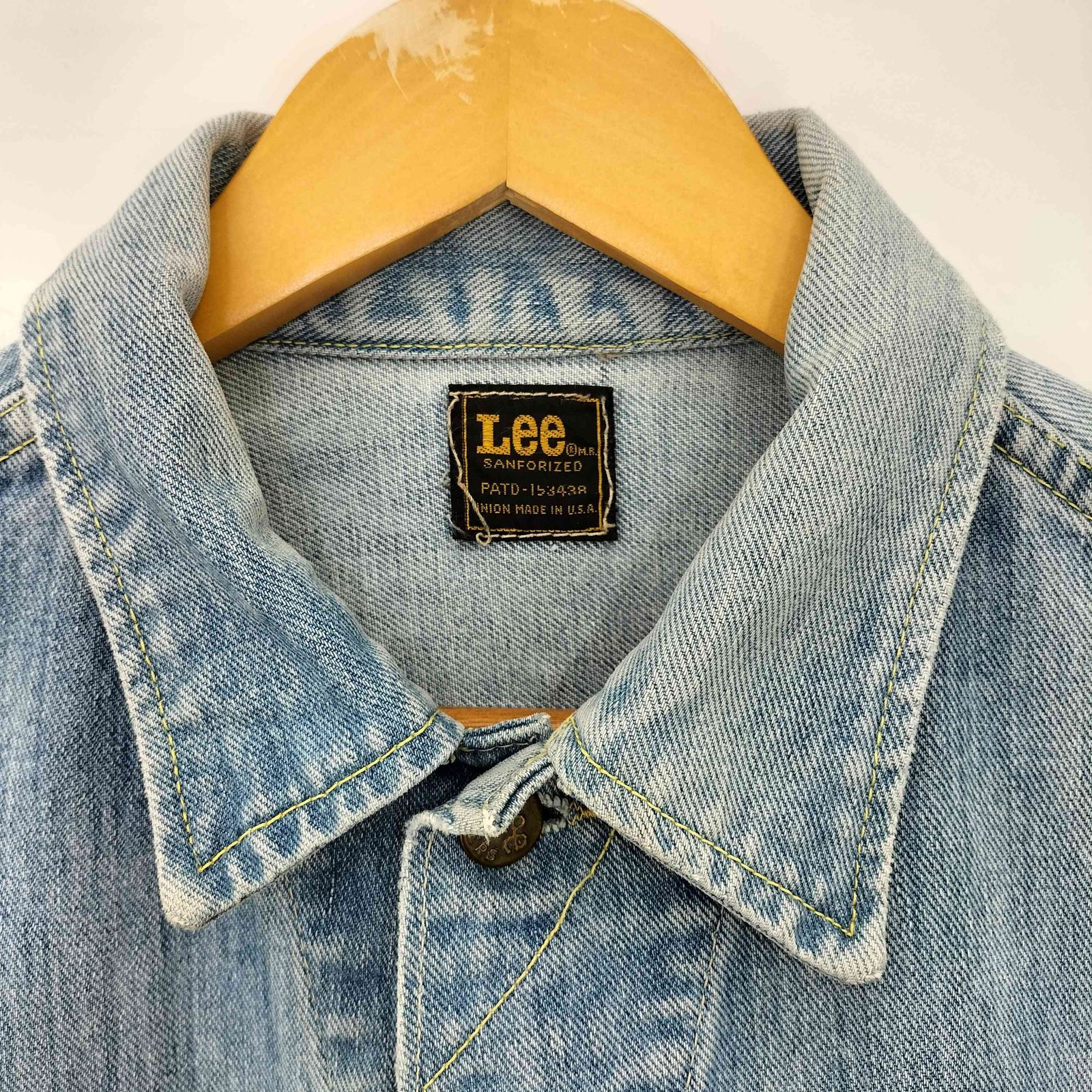 リー Lee 70s USA製 四角黒タグ 後期 101-J PATD-153438 デニム