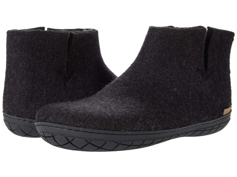 グリオプス メンズ シューズ サンダル ウール ブーツ Glerups Wool Boot Rubber Outsole CharcoalBlack ブラック